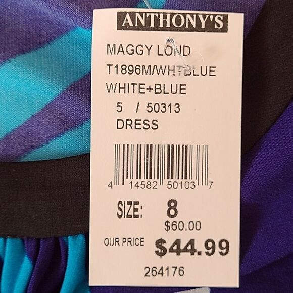 LONDON TIMES Womens Long Tropical Print Sheath Dress Size 8 NWT - Picture 6 of 10